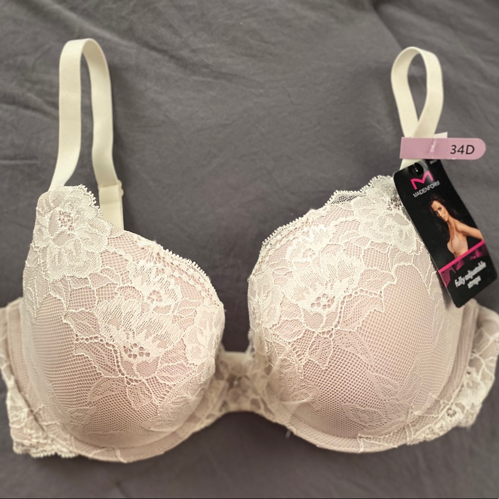 MaidenForm Bra 34D mauve color